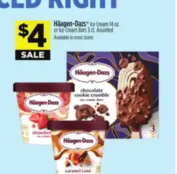Dollar General Häagen-Dazs Ice Cream 14 oz. or Ice Cream Bars 3 ct offer
