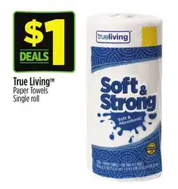 Dollar General True Living Paper Towels Essentials 6 rolls offer