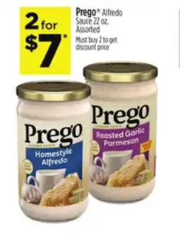 Dollar General Prego Alfredo Sauce offer