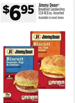 Dollar General Jimmy Dean Breakfast Sandwiches offer