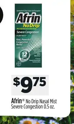 Dollar General Afrin No Drip Nasal Mist Severe Congestion offer
