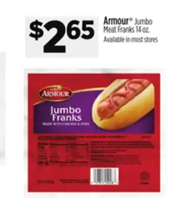 Dollar General Armour Jumbo Meat Franks offer