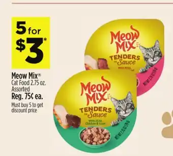 Dollar General Meow Mix Cat Food offer