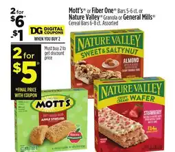 Dollar General Mott's or Fiber One or Nature Valley or General Mills offer