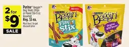 Dollar General Purina Beggin' Dog Treats Strips or Flavor Stix offer