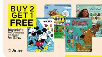 Dollar General Betty Crocker or Mott's Fruit Snacks offer