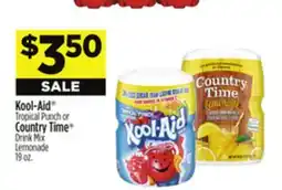 Dollar General Kool-Aid Tropical Punch or Country Time Drink Mix Lemonade offer