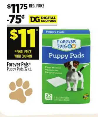 Dollar General Forever Pals Puppy Pads offer
