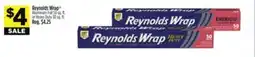 Dollar General Reynolds Wrap Aluminum Foil 50 sq., ft., or Heavy Duty 30 sq. ft offer