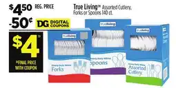 Dollar General True Living Assorted Cutlery, Forks or Spoons offer