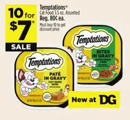 Dollar General Temptations Cat Food offer