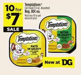 Dollar General Temptations Cat Food offer
