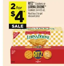 Dollar General RITZ Crackers or LORNA DOONE Cookies offer