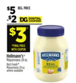 Dollar General Hellmann's Mayonnaise offer