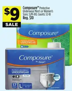 Dollar General Composure TM Protective Underwear Men's or Women offer