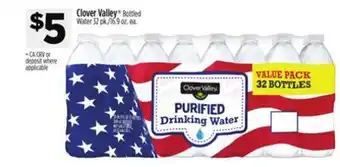 Dollar General Clover Valley Bottled Water offer