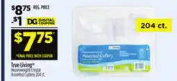 Dollar General True Living Heavyweight Crystal Assorted Cutlery offer