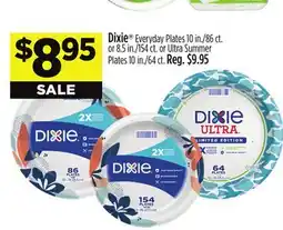 Dollar General Dixie Everyday Plates 10 in./86 ct. or 8.5 in./154 ct. or Ultra Summer Plates 10 in./64 ct offer
