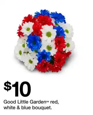 Target Good Little Garden red, white & blue bouquet offer