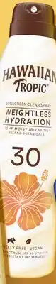 Target Hawaiian Tropic 6-oz. SPF 30 clear sunscreen spray offer
