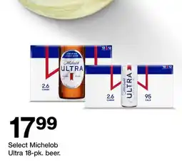 Target Select Michelob Ultra 18-pk. beer offer