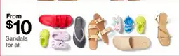 Target Sandals for all offer