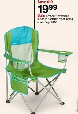 Target Embark oversized outdoor portable mesh camp chair offer