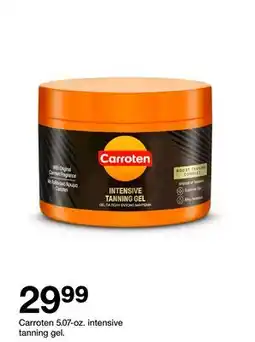 Target Carroten 5.07-oz intensive tanning gel offer