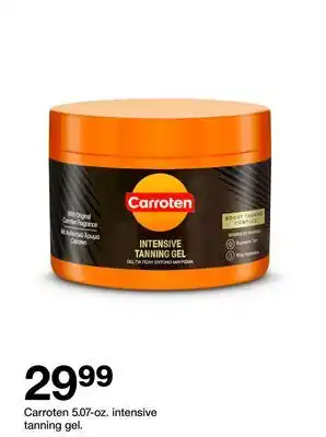 Target Carroten 5.07-oz intensive tanning gel offer