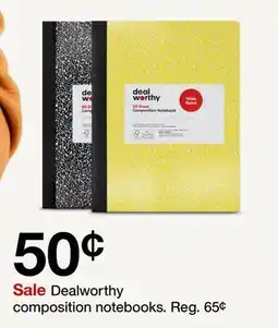 Target Dealworthy composition notebooks offer