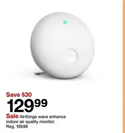 Target Airthings wave enhance indoor air quality monitor offer