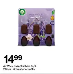 Target Air Wick Essential Mist 3-pk. 2.01-oz. air freshener refills offer
