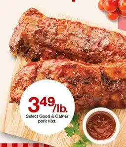 Target Select Good & Gather pork ribs offer