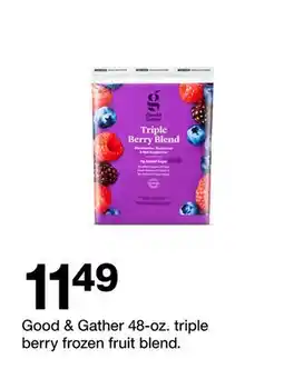 Target Good & Gather 48-oz. triple berry frozen fruit blend offer