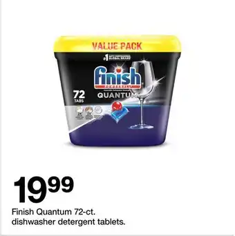 Target Finish Quantum 72-ct. dishwasher detergent tablets offer