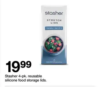 Target Stasher 4-pk. reusable silicone food storage lids offer