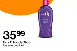 Target It's a 10 Miracle 10-oz. leave in product offer