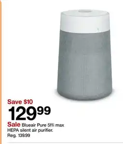 Target Blueair Pure 511i max HEPA silent air purifier offer