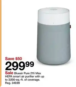 Target Blueair Pure 211i Max HEPA smart air purifier offer