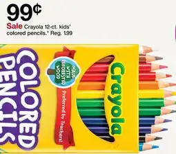 Target Crayola 12-ct. kids' colored pencils offer