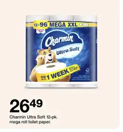 Target Charmin Ultra Soft 12-pk. mega roll toilet paper offer