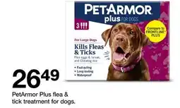 Target PetArmor Plus flea & tick treatment for dogs offer