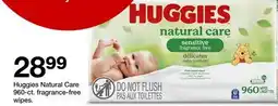 Target Huggies Natural Care 960-ct. fragrance-free wipes offer