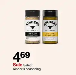 Target Select Kinder's seasoning offer