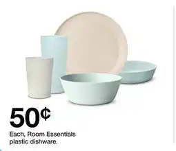 Target Room Essentials plastic dishware offer