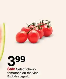 Target Select cherry tomatoes on the vine offer