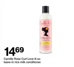 Target Camille Rose Curl Love 8-oz. leave-in rice milk conditioner offer