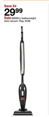 Target BISSELL featherweight stick vacuum offer