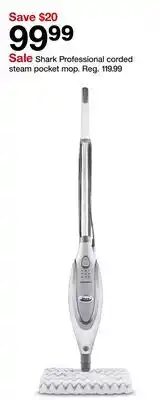 Target Shark Professional corded steam pocket mop offer