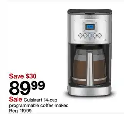 Target Cuisinart 14-cup programmable coffee maker offer